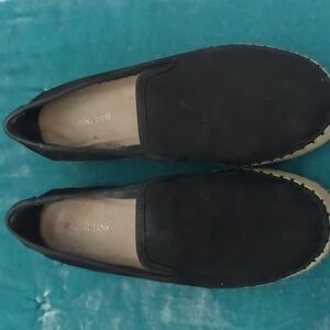 Gianni Bini Black Suede Platform Espadrilles